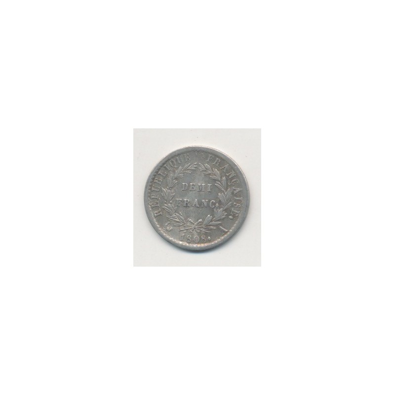 1/2 Franc Napoléon Empereur - 1808 A Paris