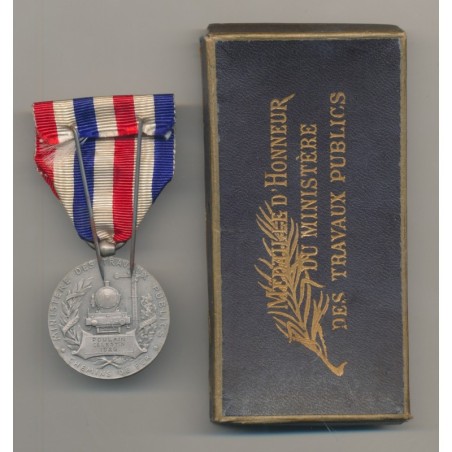 Médaille des travaux publics avec boite - ordonnance