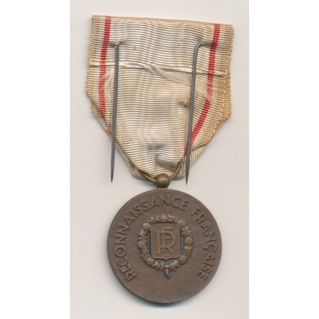 Médaille - Reconnaissance Française - ordonnance