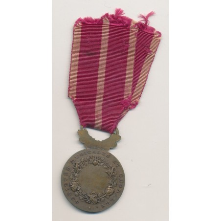 Médaille - Sociétés musicales et chorales - ordonnance