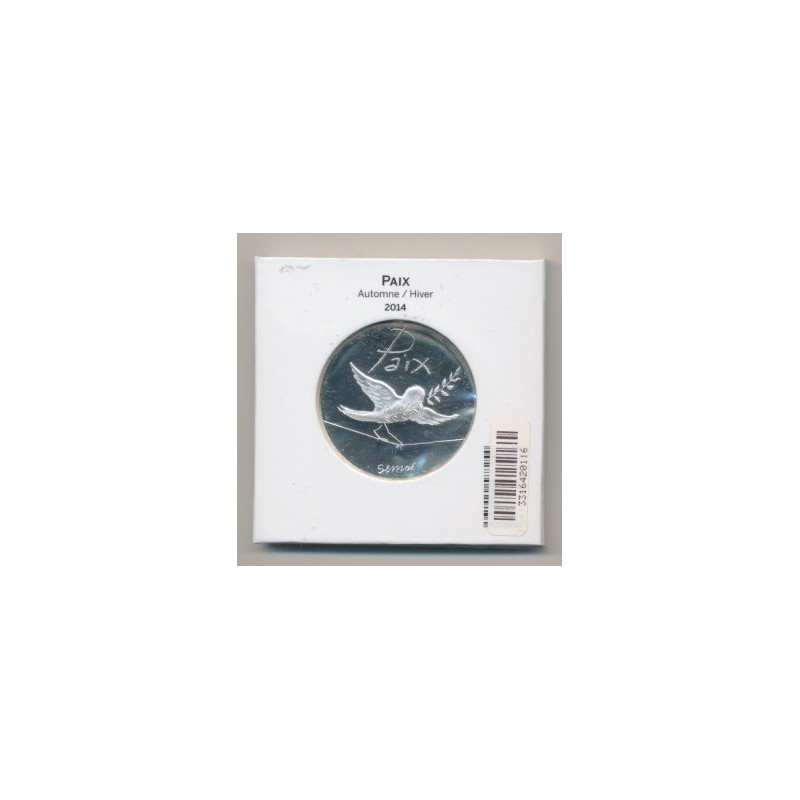 50 Euro Paix/Sempé - 2014 - Automne/Hiver - argent