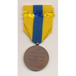 Médaille - Combattants de la Somme - 1914-1918 - ordonnance 2