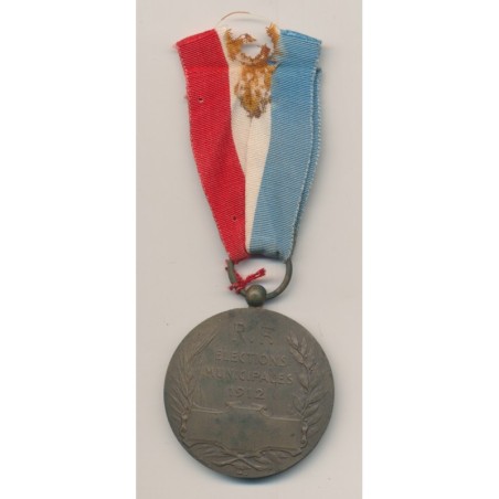Médaille - Élections municipales 1912 - ordonnance