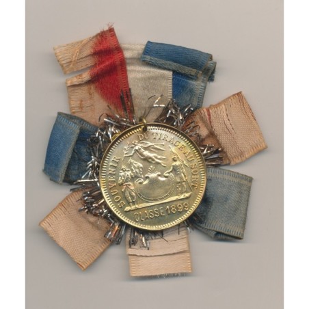 Médaille et ruban - Souvenir du tirage au sort 1899