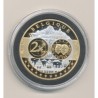 Médaille - 1ère frappe hommage Euro - Belgique - Europa - cuivre argenté