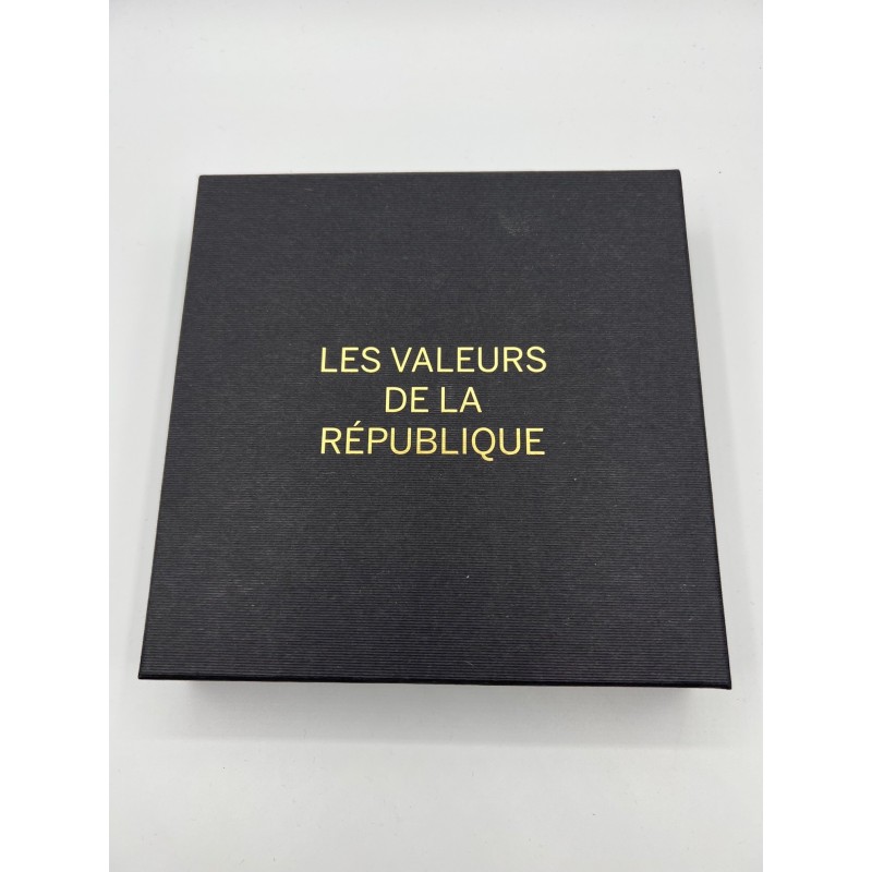 Coffret Les Valeurs de la république - 6 monnaies Euro argent - 2013