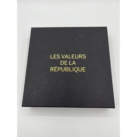 Coffret Les Valeurs de la république - 6 monnaies Euro argent - 2013