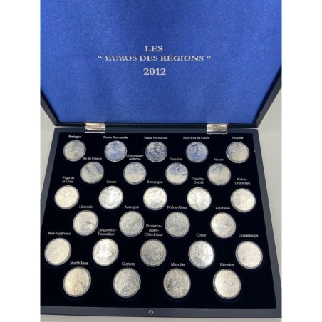 Coffret 27 monnaies - 10 Euro des Régions 2012 - argent