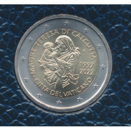 Vatican - 2 Euro 2022 - 25e anniversaire de la mort de Mère Teresa de Calcutta