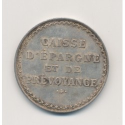 Jeton - Caisse d'épargne et de prévoyance - argent - 28mm - TTB+ 2