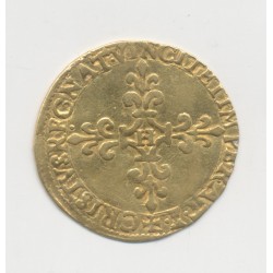 Charles IX - Écu d'or au soleil - 1567 H La Rochelle - TTB 2
