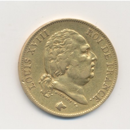 Louis XVIII - 40 Francs Or - 1817 A Paris - TTB