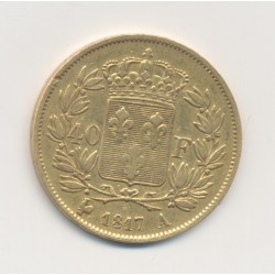 Louis XVIII - 40 Francs Or - 1817 A Paris - TTB 2