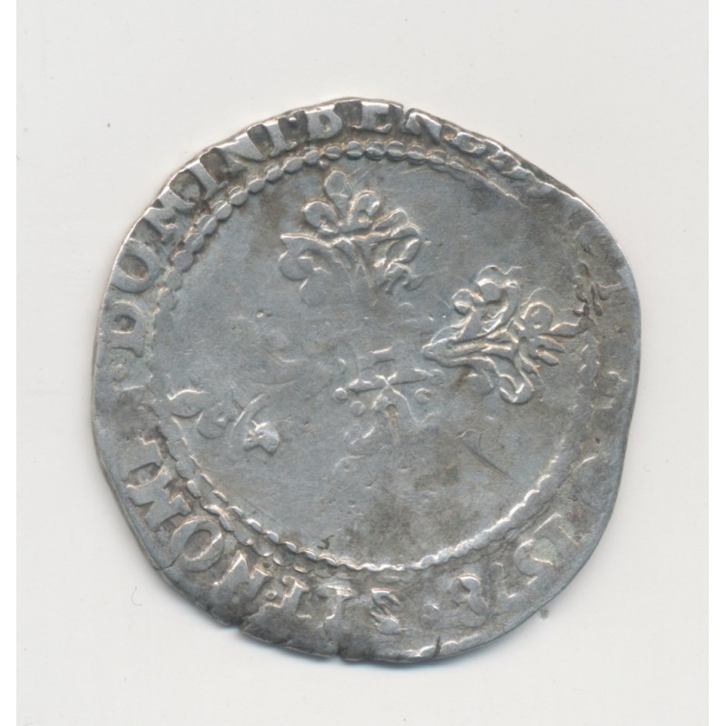 Henri III - 1/2 Franc col plat - 1578 Rouen