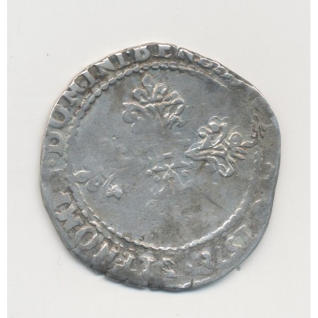 Henri III - 1/2 Franc col plat - 1578 Rouen