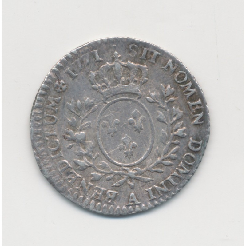 Louis XV - 1/10 écu à la vieille tête - 1771 A Paris - TTB/TTB+
