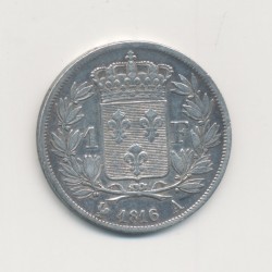 Louis XVIII - 1 Franc 1816 A Paris - TTB+ 2