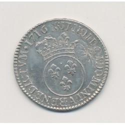 Louis XV - 1/2 Écu vertugadin - 1716 A Paris - TTB+ 2