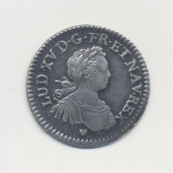 Louis XV - 1/8 écu aux 8L - 1725 BB Strasbourg - TTB+ 2