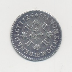 Louis XV - 1/8 écu aux 8L - 1725 BB Strasbourg - TTB+