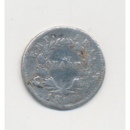1/4 Franc - 1809 A Paris - Napoléon empereur - Tête laurée - B