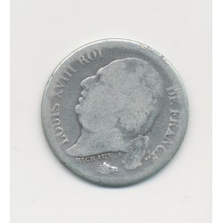1/2 Franc Louis XVIII - 1823 Q Perpignan - B/TB