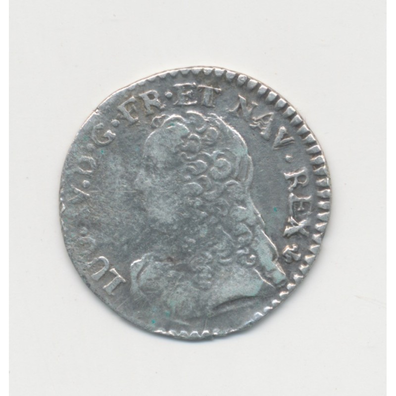 Louis XV - 1/20 écu aux branches d'olivier - 1728 K Bordeaux - TB+