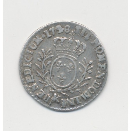 Louis XV - 1/20 écu aux branches d'olivier - 1728 K Bordeaux - TB+