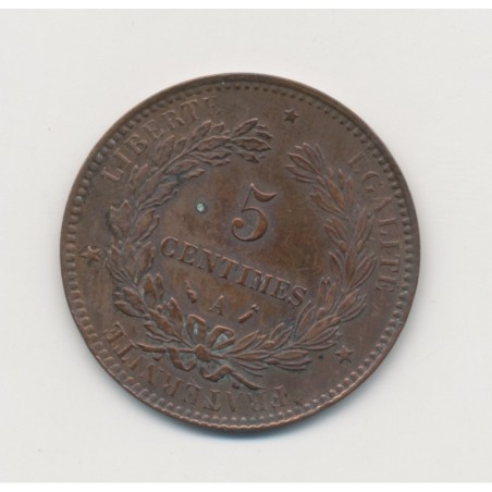 5 Centimes - 1896 A Paris ( faisceau) - Cérès - TTB+
