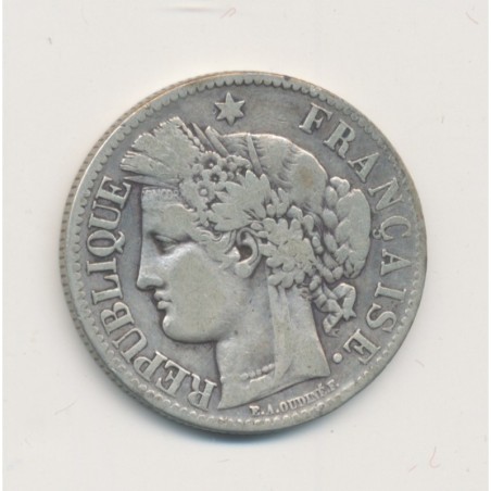 Cérès - 2 Francs - 1888 A Paris - avec légende - TB