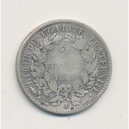Cérès - 2 Francs - 1888 A Paris - avec légende - TB