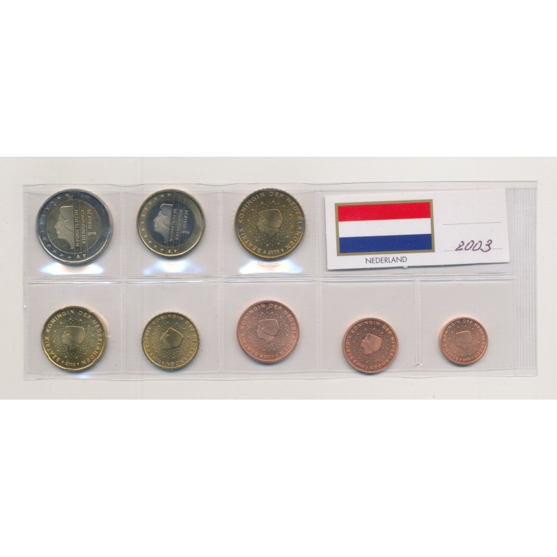 Pays-bas - Série 8 pièces - 2003