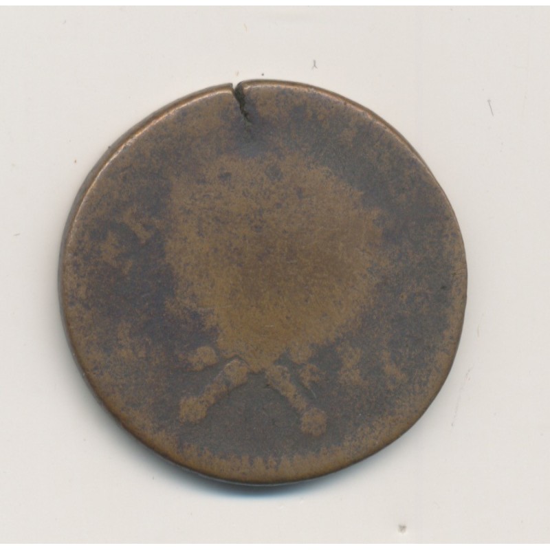 Guadeloupe - Sol 1767 A + contremarque - TB