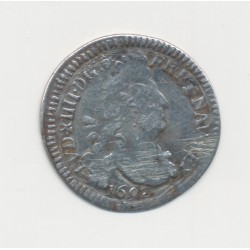 Louis XIV - 4 Sols aux 2L - 1692 K Bordeaux - TB+