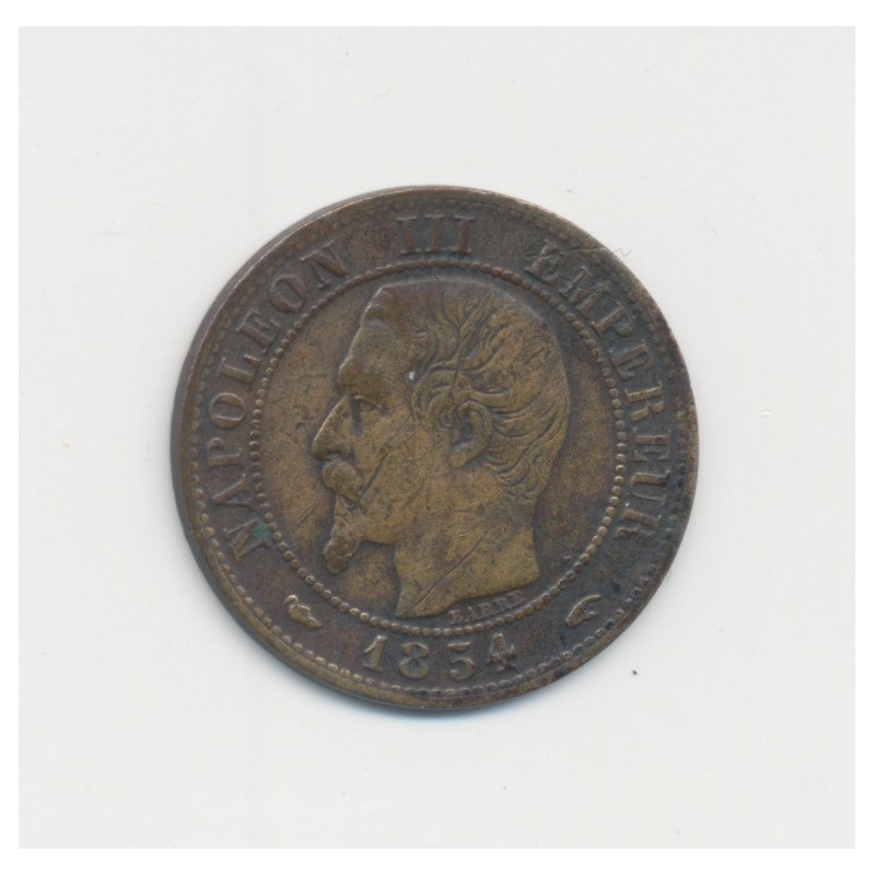 1 Centime Napoléon III - Tête nue - 1854 A Paris - TB