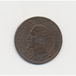 1 Centime Napoléon III - Tête nue - 1856 BB Strasbourg - TB