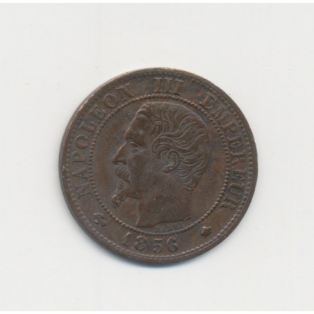 1 Centime Napoléon III - Tête nue - 1856 BB Strasbourg - TB