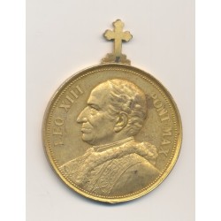 Médaille - Noces d'or Léon XIII - cuivre doré - SUP 2