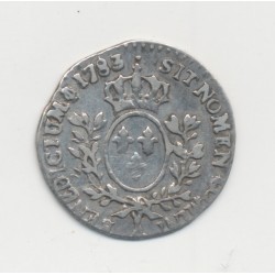 Louis XVI - 1/20 écu - 1783 A Paris - buste fort - TTB 2