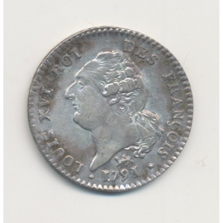 Louis XVI - 15 Sols François - 1791 .A Paris - TTB+