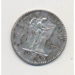 Louis XVI - 15 Sols François - 1791 .A Paris - TTB+ 2