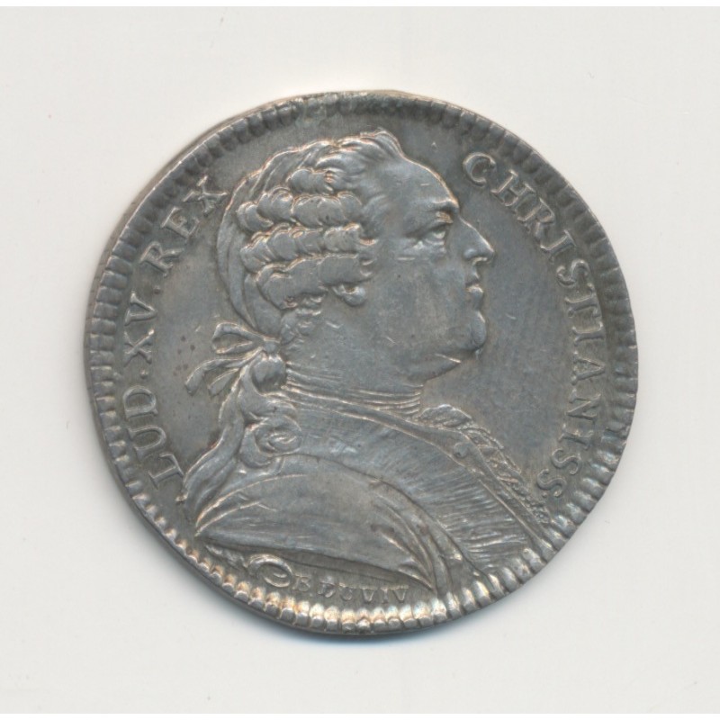 Jeton - Louis XV - Extraordinaire des guerres - 1768 - argent - TTB