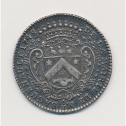 Jeton - Orléanais - Gabriel Baguenault - 1748 - argent - TTB