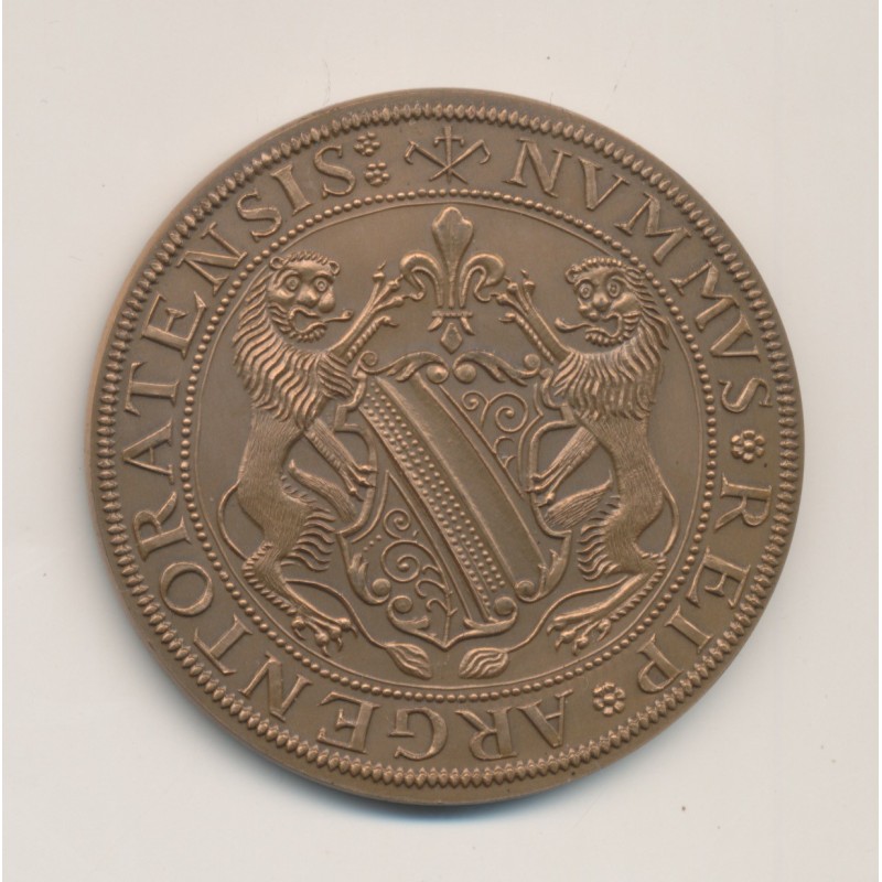Médaille - Cercle numismatique d'Alsace - cinquantenaire - 1975 - bronze - SPL