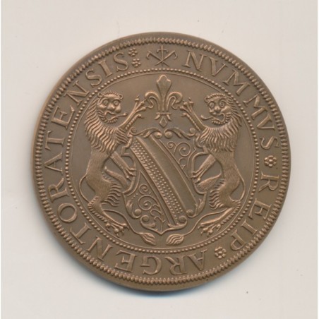 Médaille - Cercle numismatique d'Alsace - cinquantenaire - 1975 - bronze - SPL