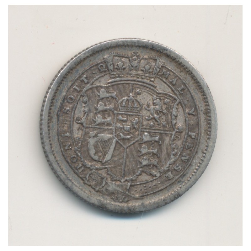 Angleterre - Shilling 1817 - George III - argent - TTB+