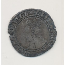 Angleterre - Shilling Elisabeth I - argent - B/TB