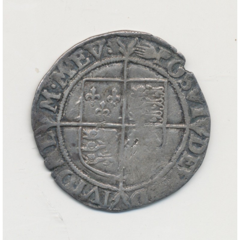 Angleterre - Shilling Elisabeth I - argent - B/TB