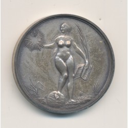 Jeton Maçonnique - Orient de Rouen - Loge de la vérité - 1835 Refrappe - argent - SUP