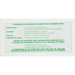 Billet publicitaire - 10 écus - avenir banque de france 2